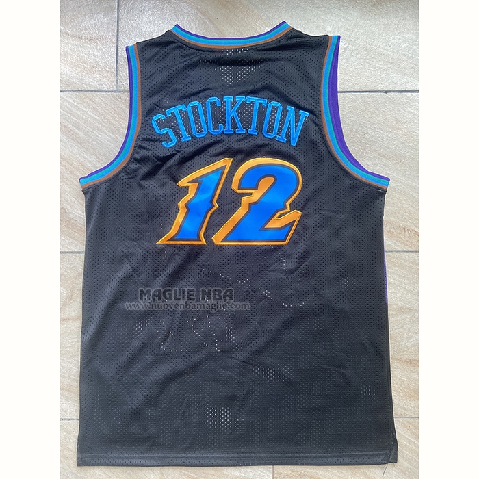 Maglia
 John Stockton NO 12 Utah Jazz Mitchell & Ness 1996-97 Nero
